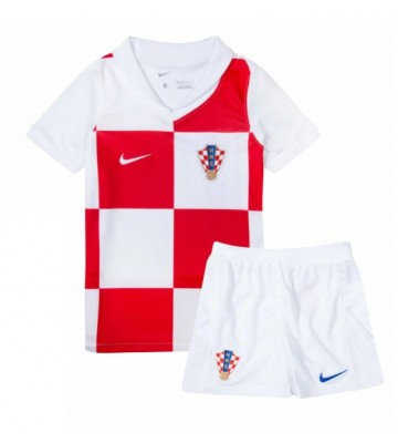 Croacia Primera Equipación Niños Eurocopa 2024 Manga Corta (+ Pantalones cortos)